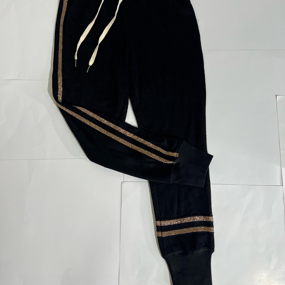 n:PHILANTHROPY Matador Black Joggers with Gold Stripes NWT - Picture 3 of 12